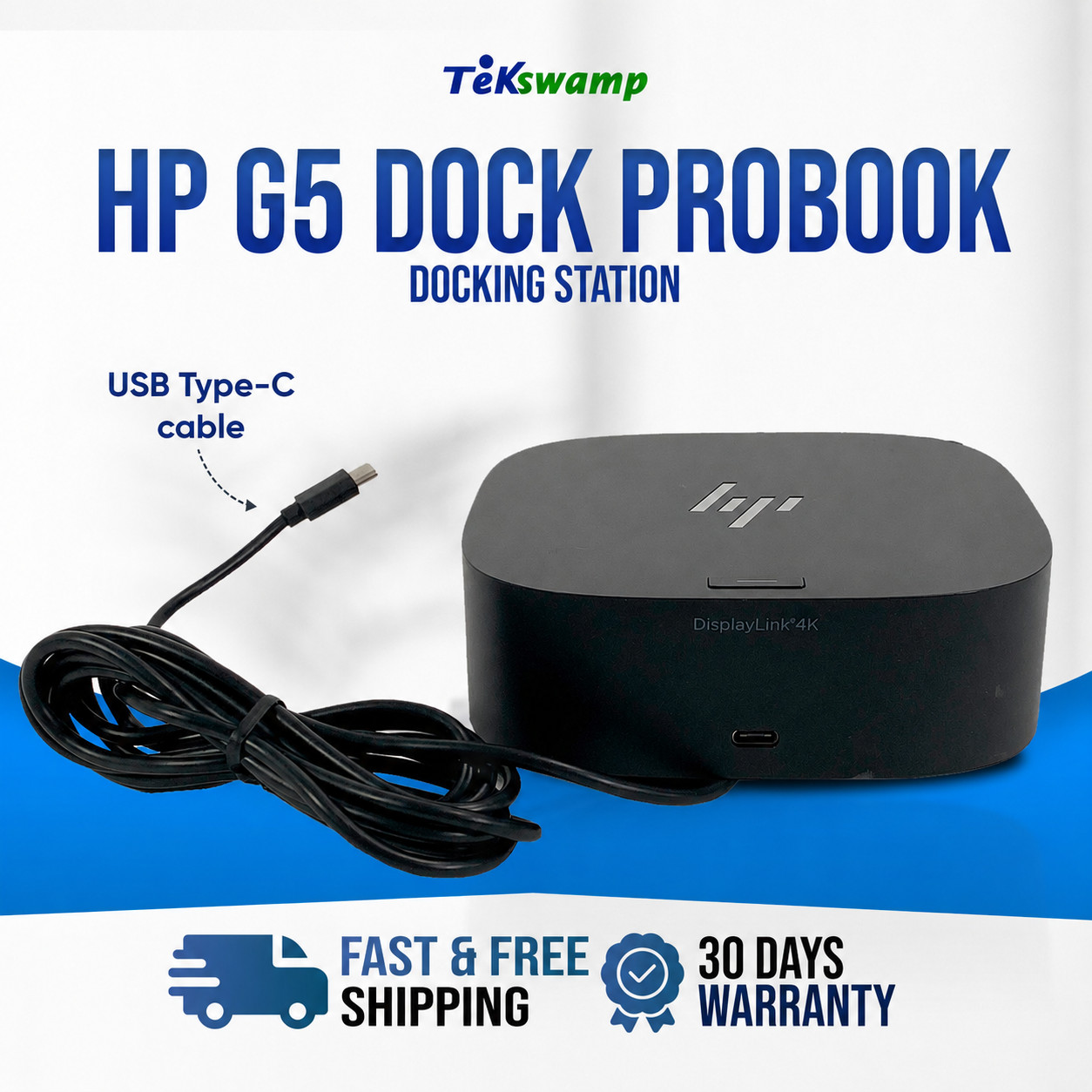 HP G5 USB-C 120W 4k Dock Station for ProBook 430 G6 G7 G8 440 450 G9 G10 NO PS