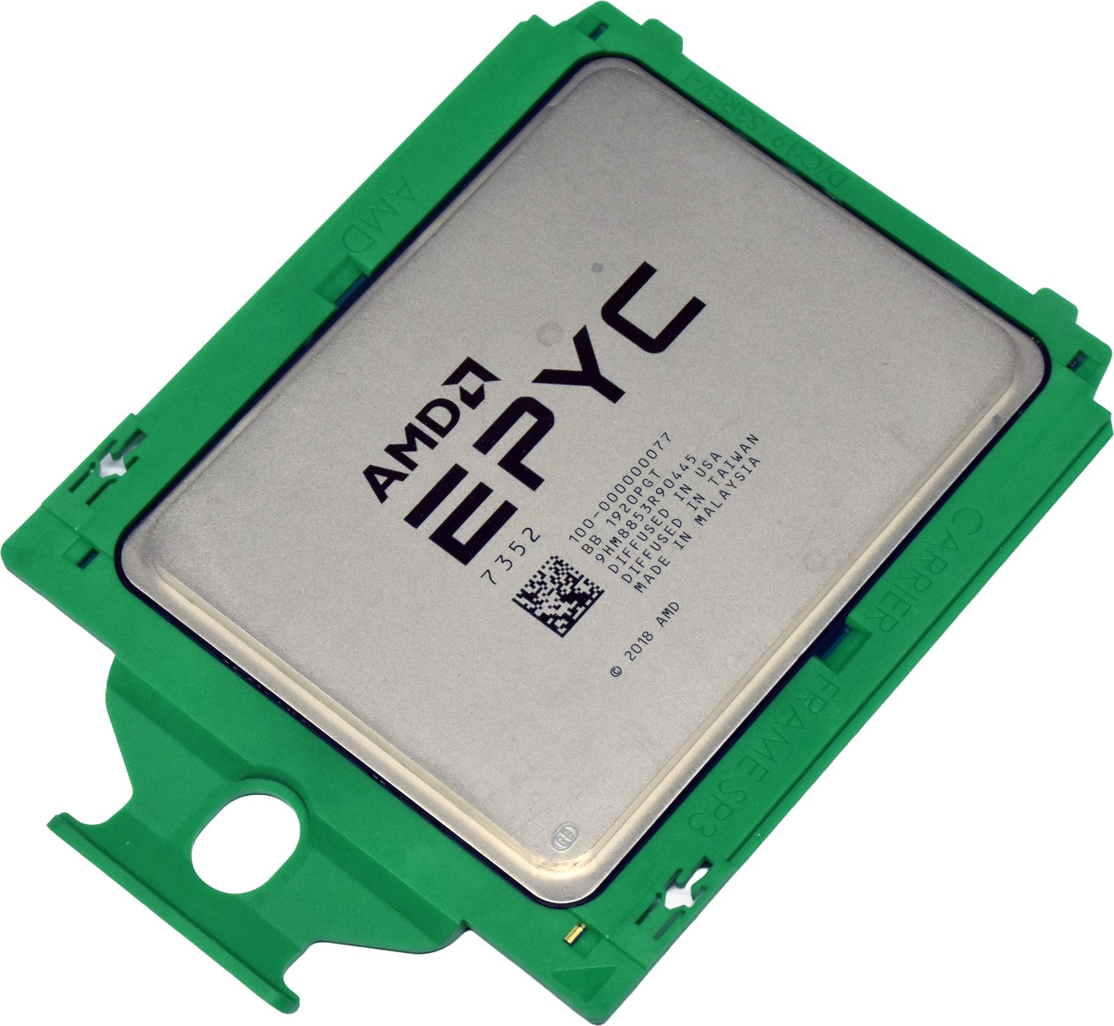 AMD EPYC 7352 100-000000077 24-Core CPU 2.30GHz 128MB Cache SP3 LGA4094