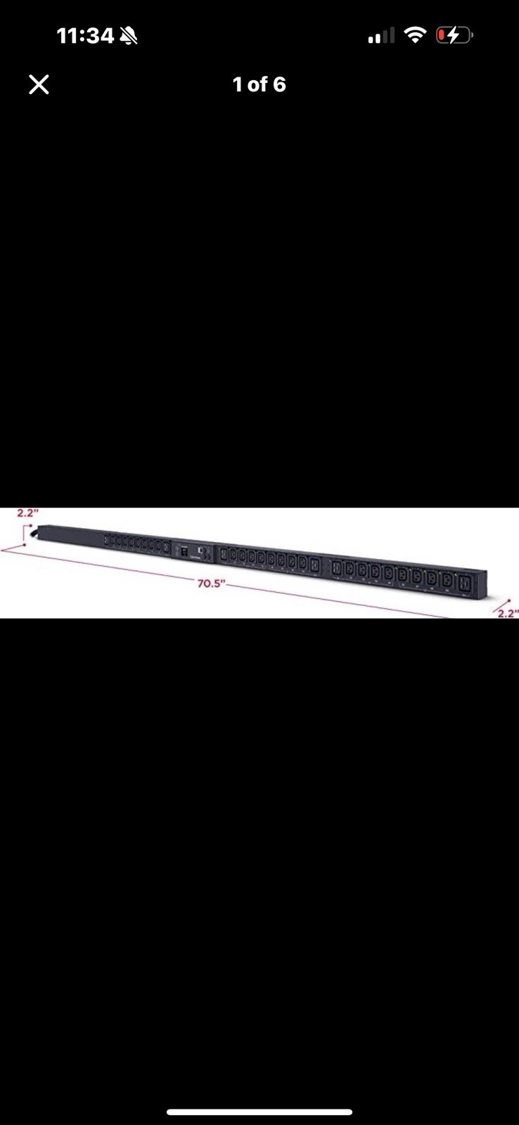 CyberPower PDU83111 Switched Metered-by-Outlet 3-Phase PDU, 200-240V, 20A, 30 Ou