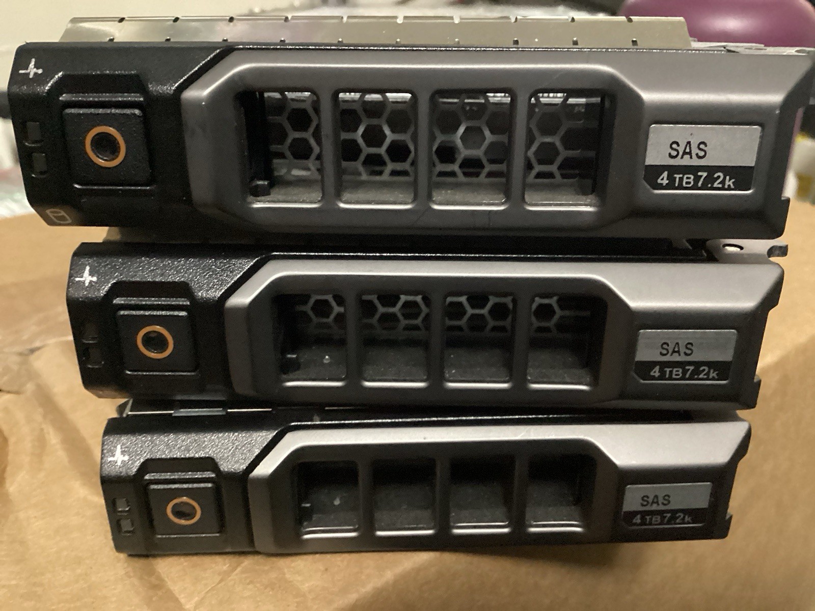 Lot 3x DELL 7J9RN HUS724040ALS640 4TB 7.2K 3.5" 6G SAS HDD