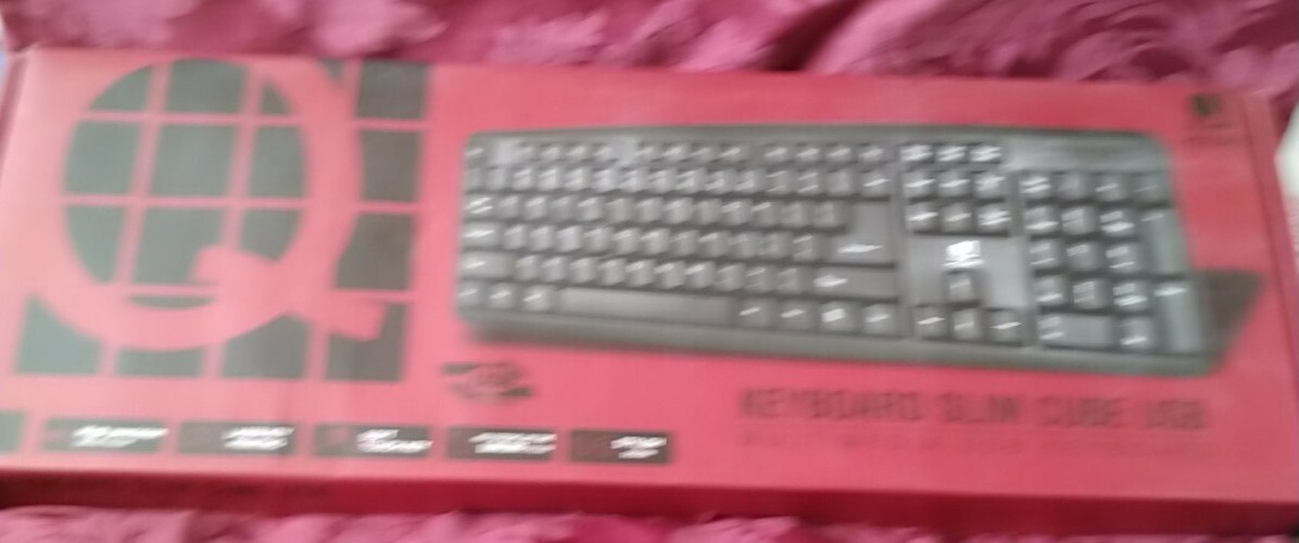 Q Micro Slim Cube Multimedia USB Keyboard 