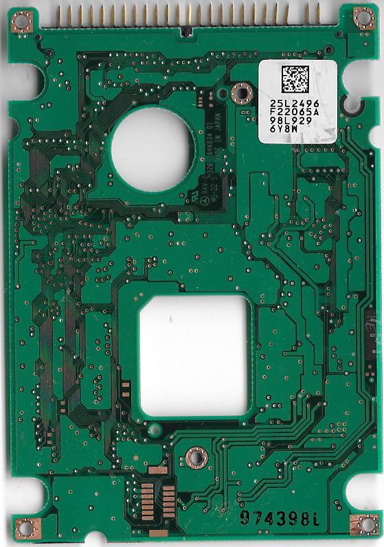 IBM TRAVELSTAR DBCA-206480 6.49GB IDE PCB BOARD ONLY  25L2496  F22065A