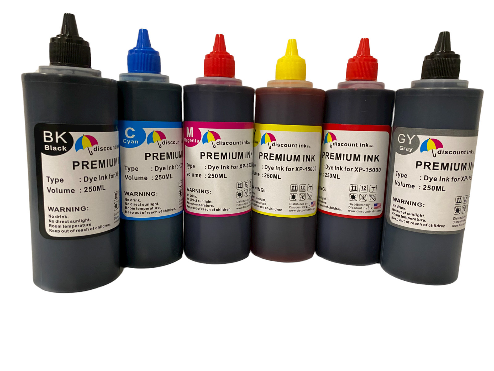 6x250ml ink kit for 312 314 Expression Photo HD XP15000 included Red Gray