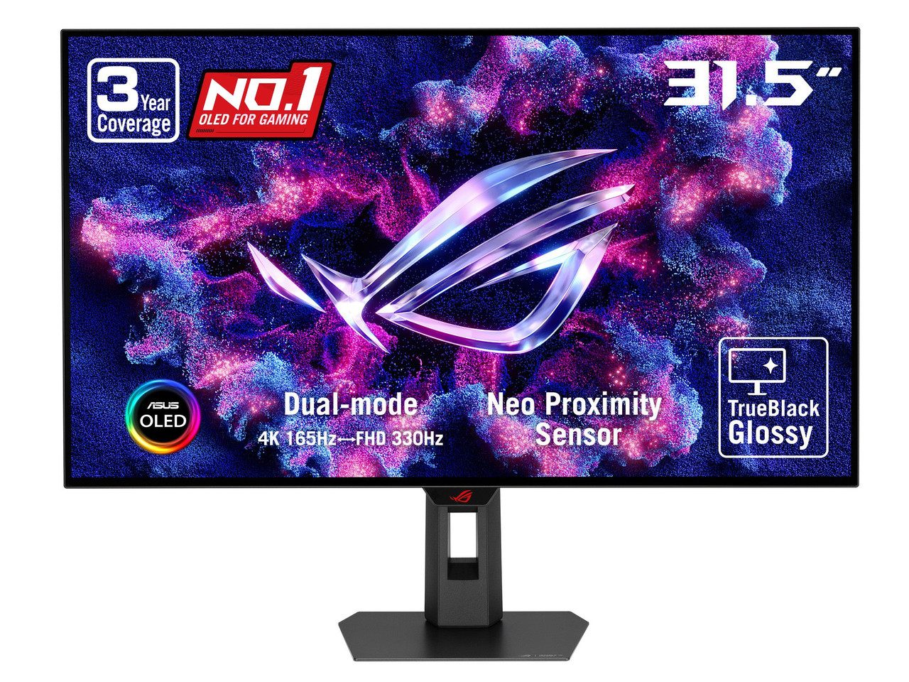ASUS ROG Strix 32 inch DUAL MODE UHD 4K 165Hz Full HD 330Hz FreeSync Premium Pro