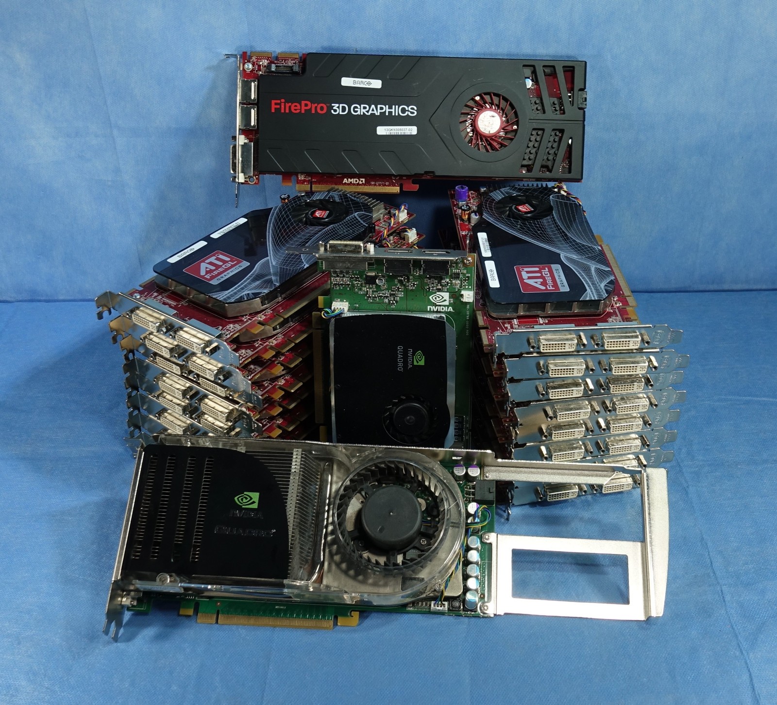 Graphic Cards LOT of 42 Quantity - Nvidia, PNY, VisionTek, Barco