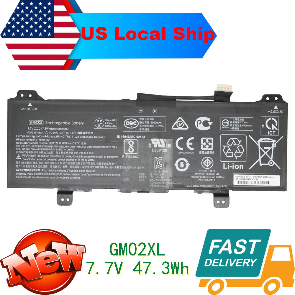 Genuine GM02XL 917725-855 Battery for HP Chromebook 14 G5 G6 11 G6 G7 G8 EE X360