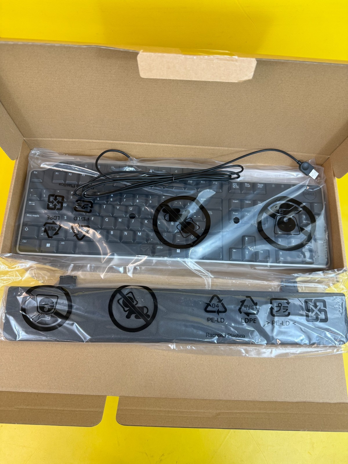 Lot 5x Dell KB522 Wired 104-Key Business Keyboard (Latin) + Dell Mouse MS116