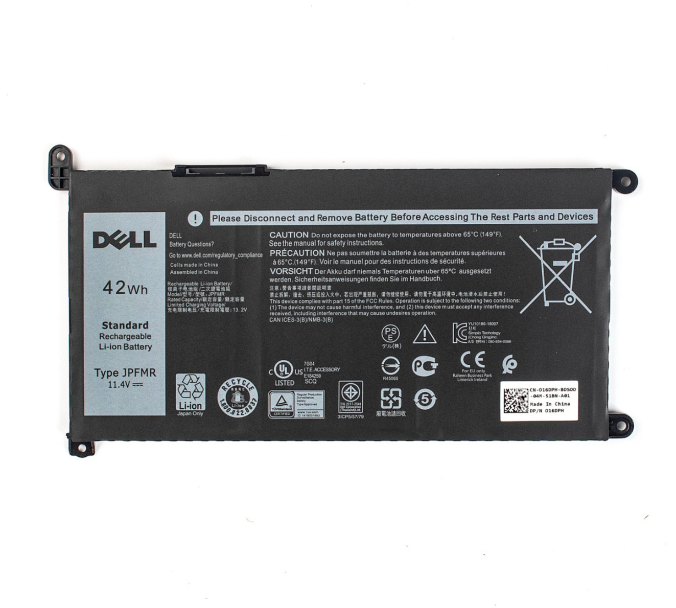 Genuine Dell Laptop Battery For Dell Chromebook 3100 3400 5488 5493 5593 JPFMR