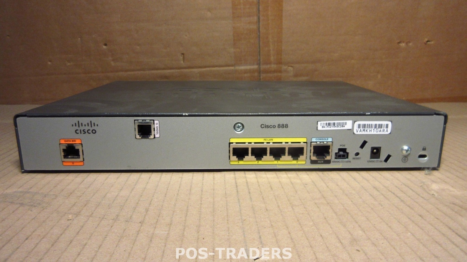 CISCO 888 888-K9 Integrated Services Router ISR G.SHDSL VPN EXCL PSU
