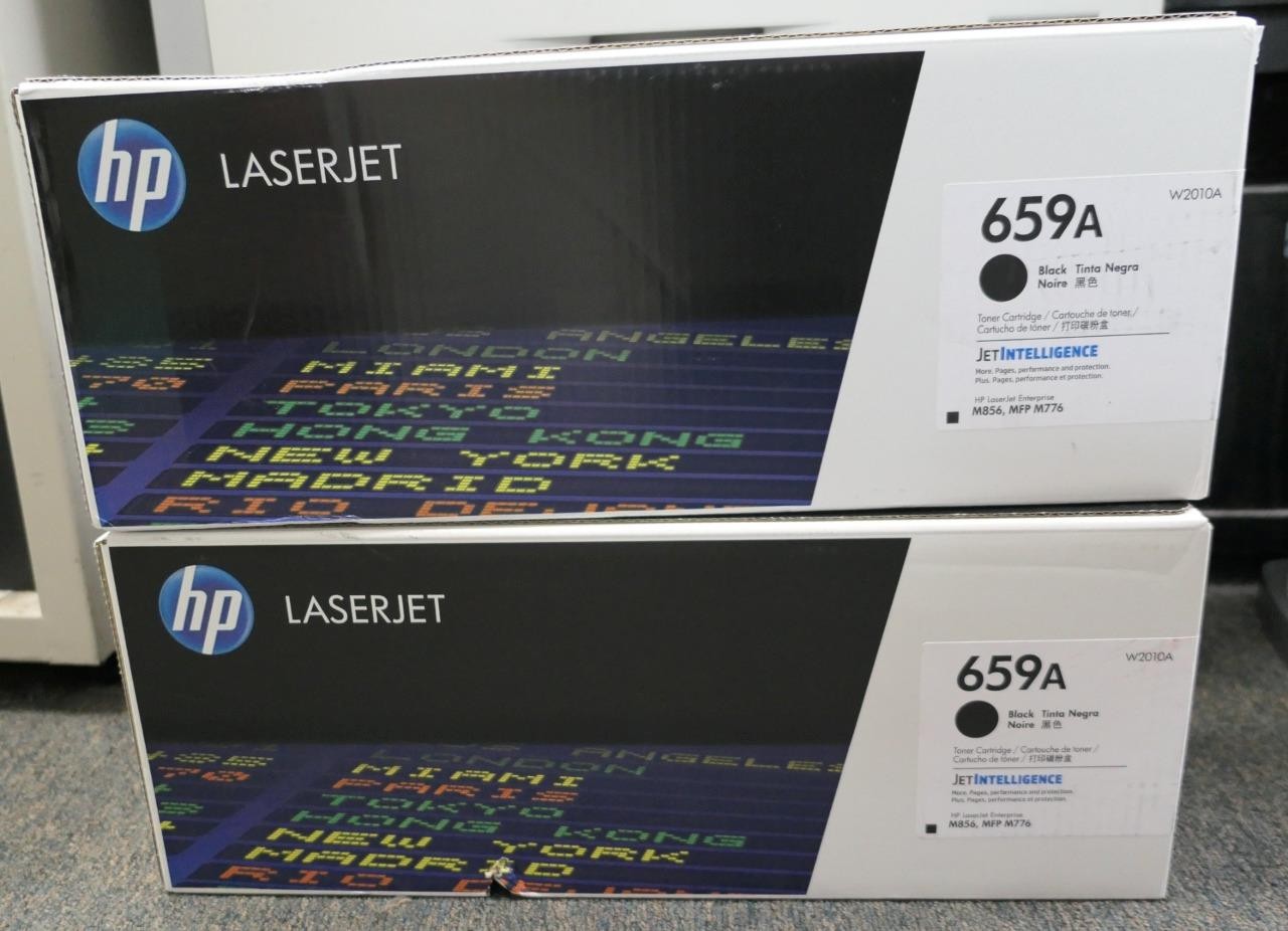 Lot of Qty 2 OEM GENUINE HP BLACK 659A W2010A Toner Cartridge NEW