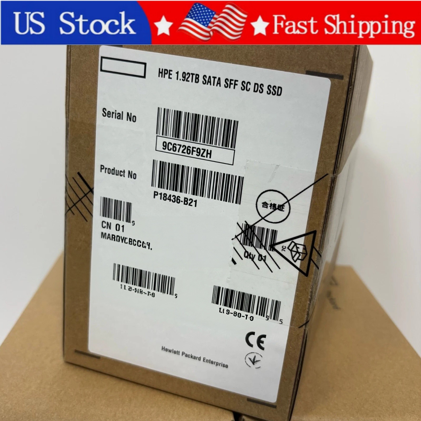 New HPE P18436-B21 1.92TB SATA 2.5" MU SSD P19695-001 G9 G10 Solid State Drive