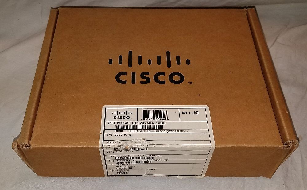 Cisco Toshiba UCS-SP-A03-D300G 300Gb 6Gbps 2.5" 10k SAS HDD NEW OPEN BOX