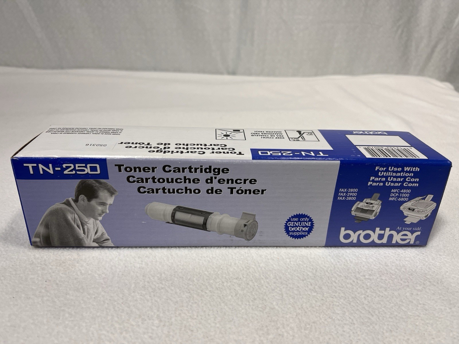 Brother TN-250 Genuine OEM Black Toner Cartridge New Sealed
