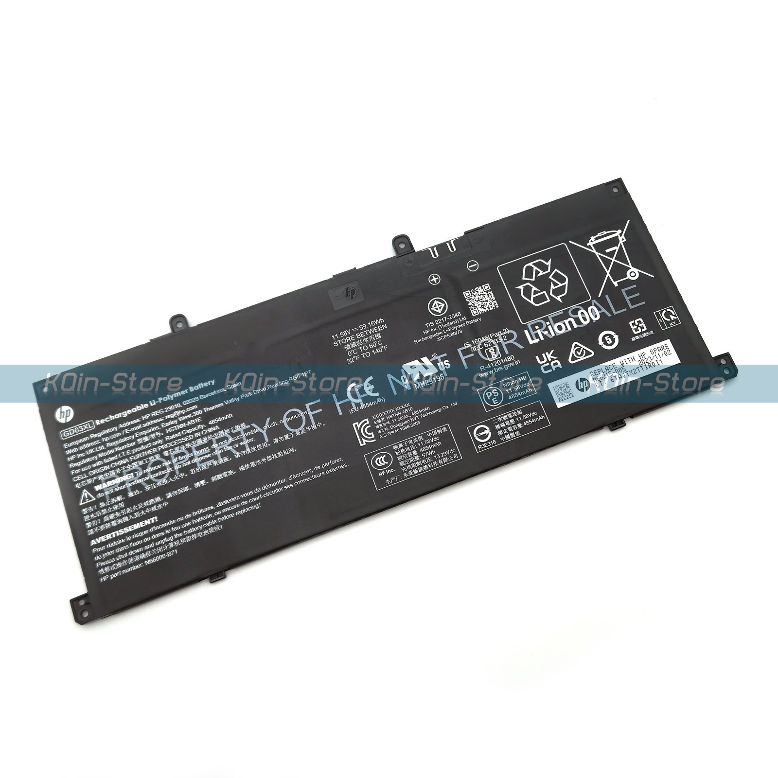 Genuine GD03XL Battery For HP Envy X360 2-in-1 14-FC 14-FA N66000-B71 N66215-005