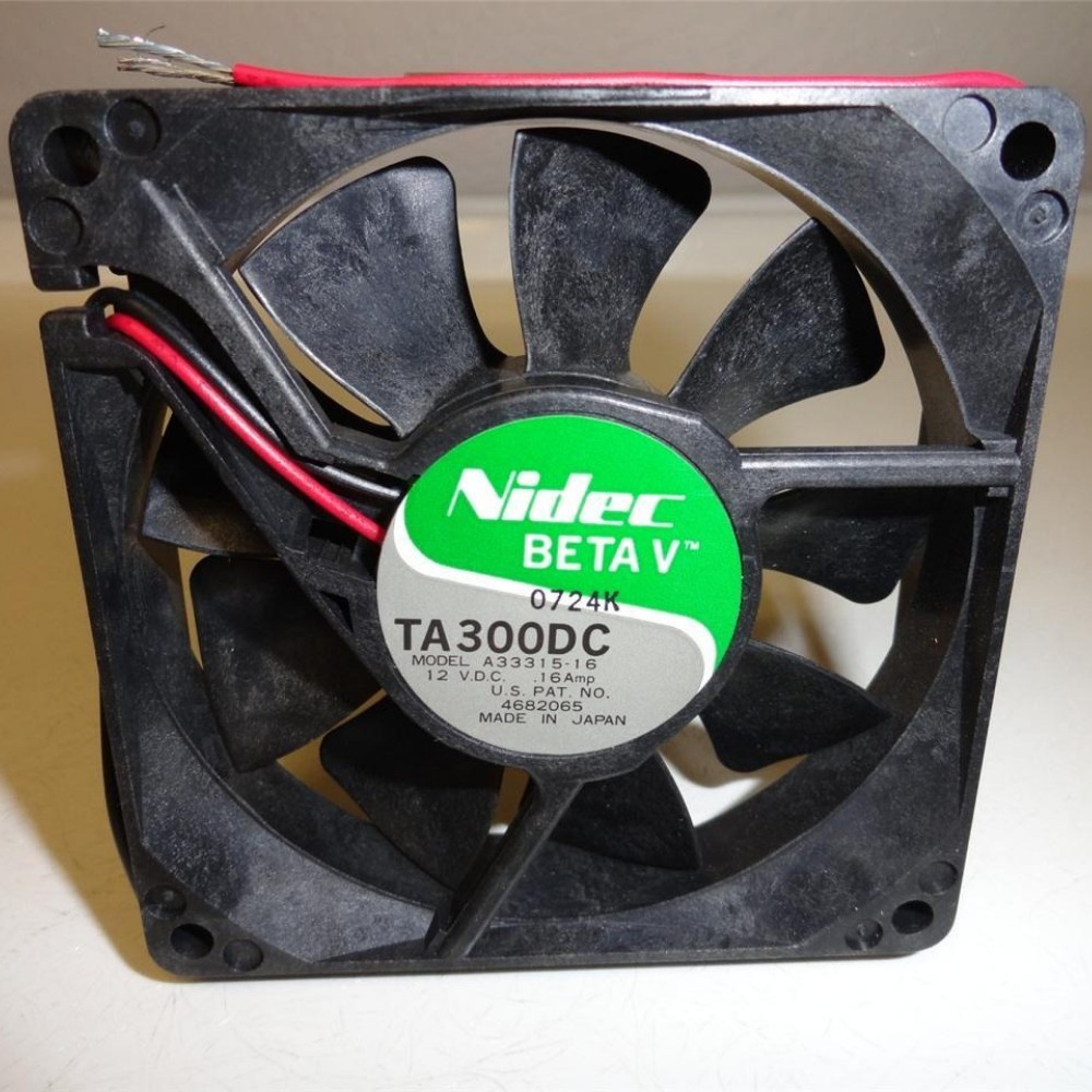 2pcs Nidec Beta V FAN TA300DC 12V 0.16 Amp A33315-16 SlimLine 80x80x20mm