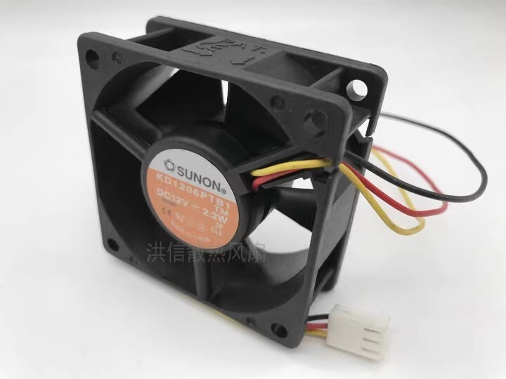 SUNON KD1206PTB1 6025 DC12V 2.2W 60*25MM 3-Wire Cooling Fan