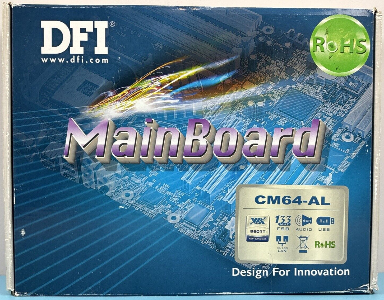 New Sealed DFI CM64-AL/G Socket 370 Motherboard/Mainboard US Seller RARE Beauty
