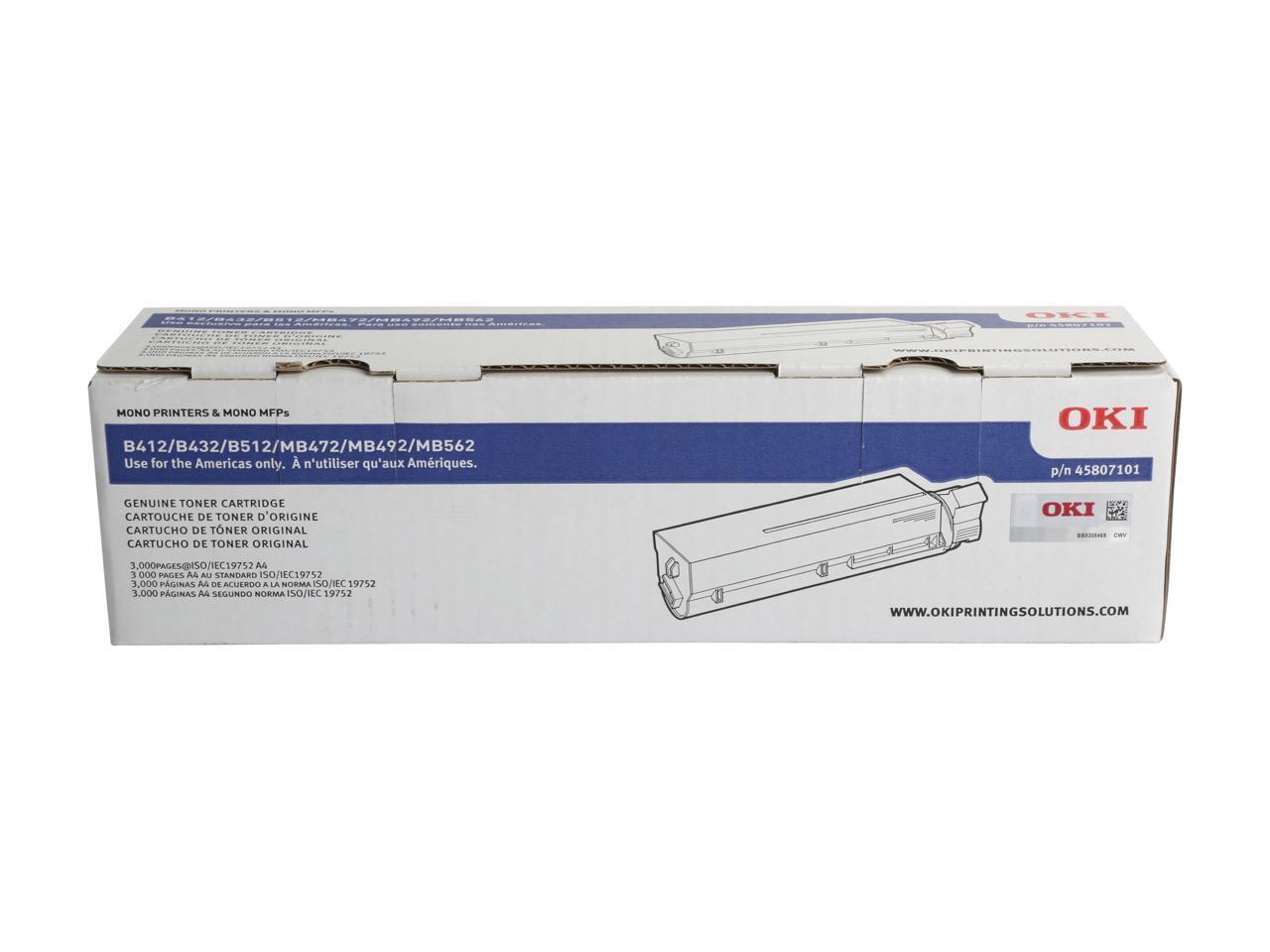 Oki Data 45807101 Toner Cartridge - Black