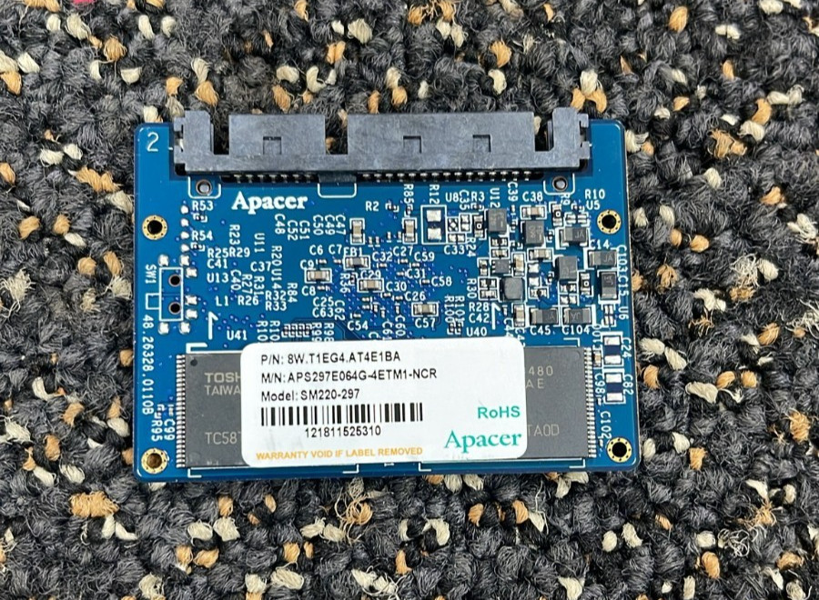New Apacer APS18SH1032G-2TM 1.8" 32GB Half Slim MLC ECC SSD, Industrial, MO-297