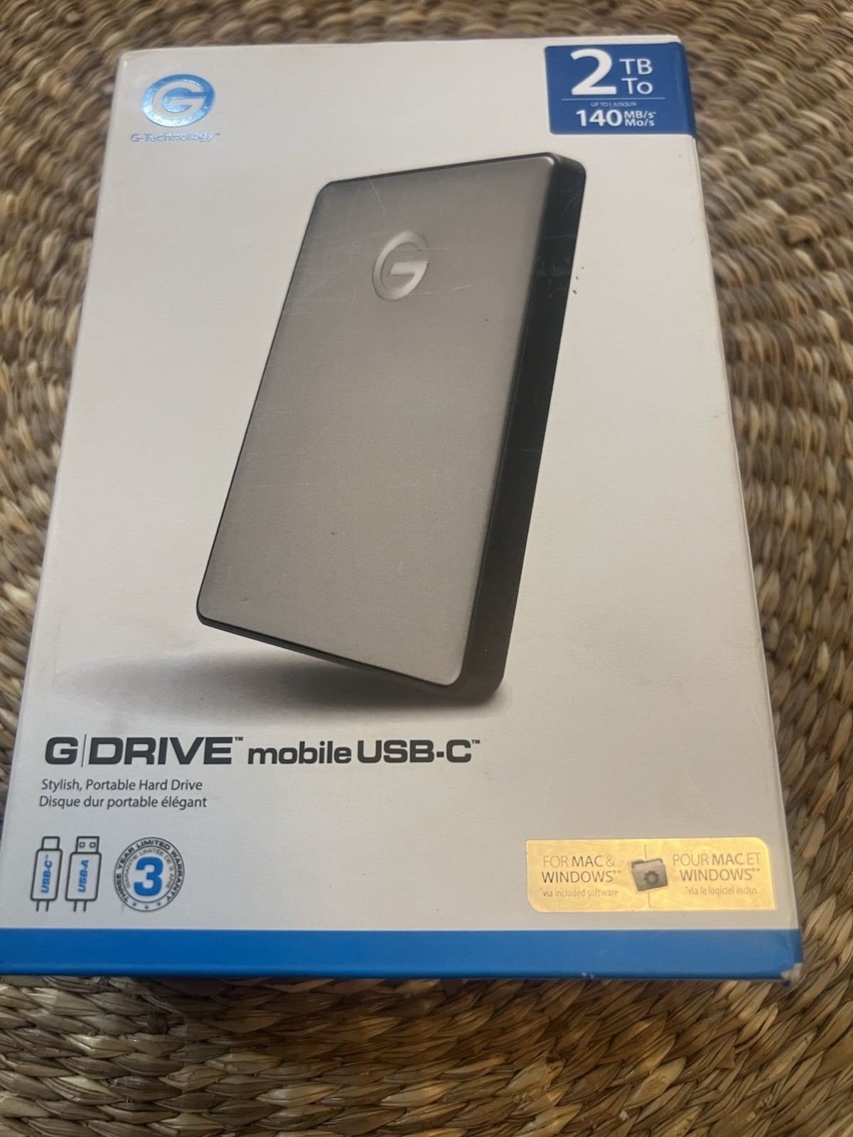 G DRIVE MOBILE USB-C BY G-TECHNOLOGY 2TB