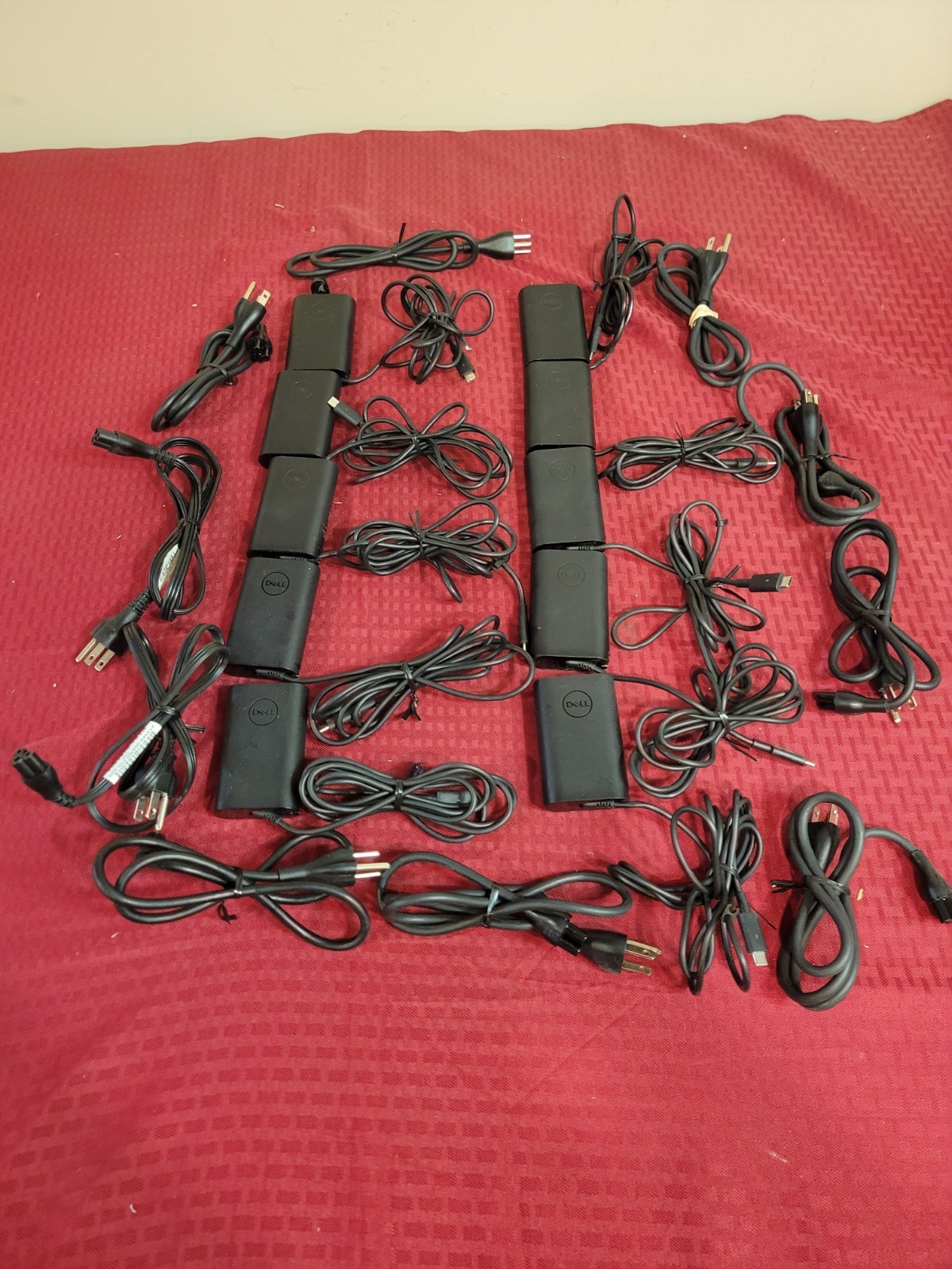Lot Of 10  Genuine Dell  45W USB-C Type C, AC Adapter with power cord