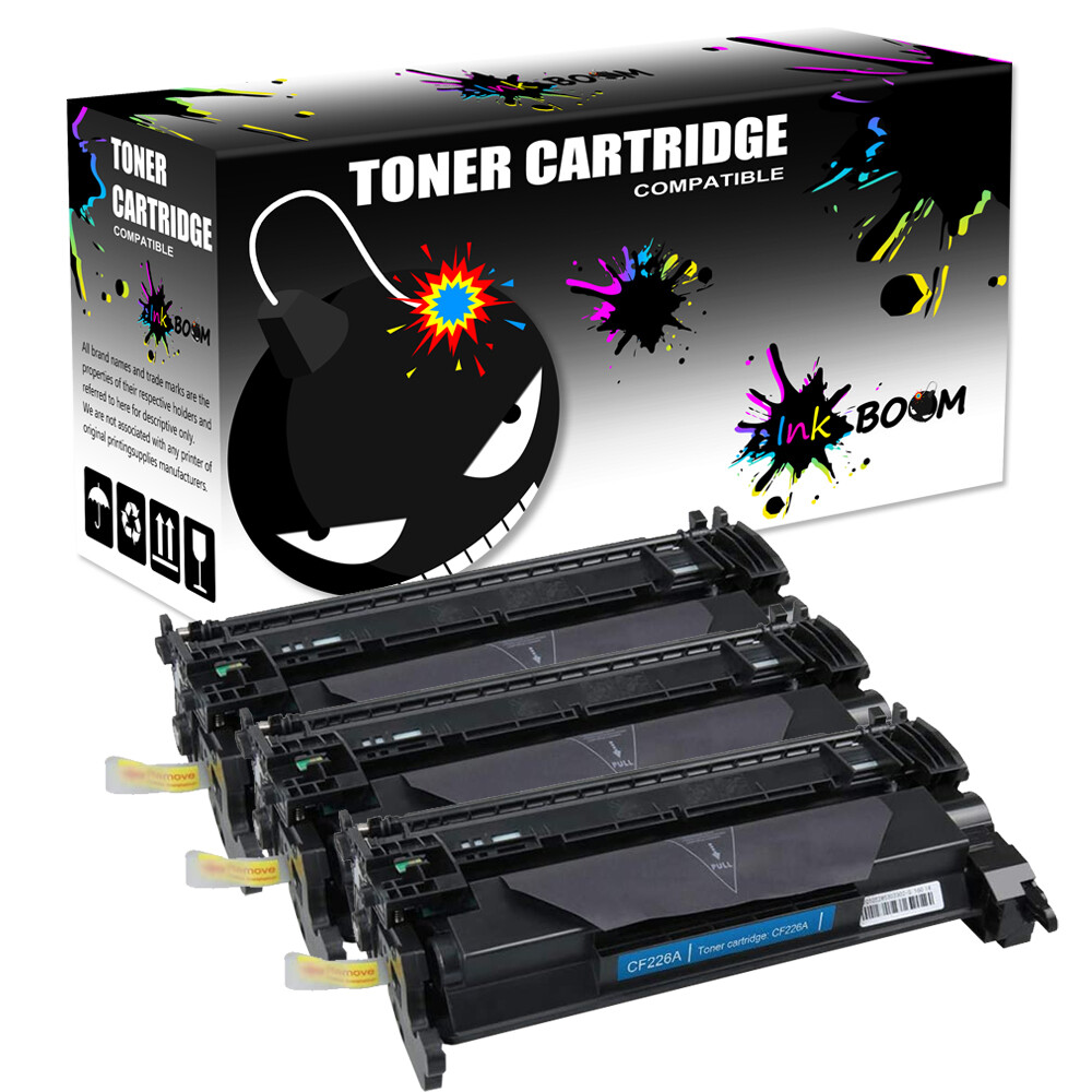 3BK Toner Cartridge replace for HP CF226A 26A LaserJet Pro M402dn M402n M402dw