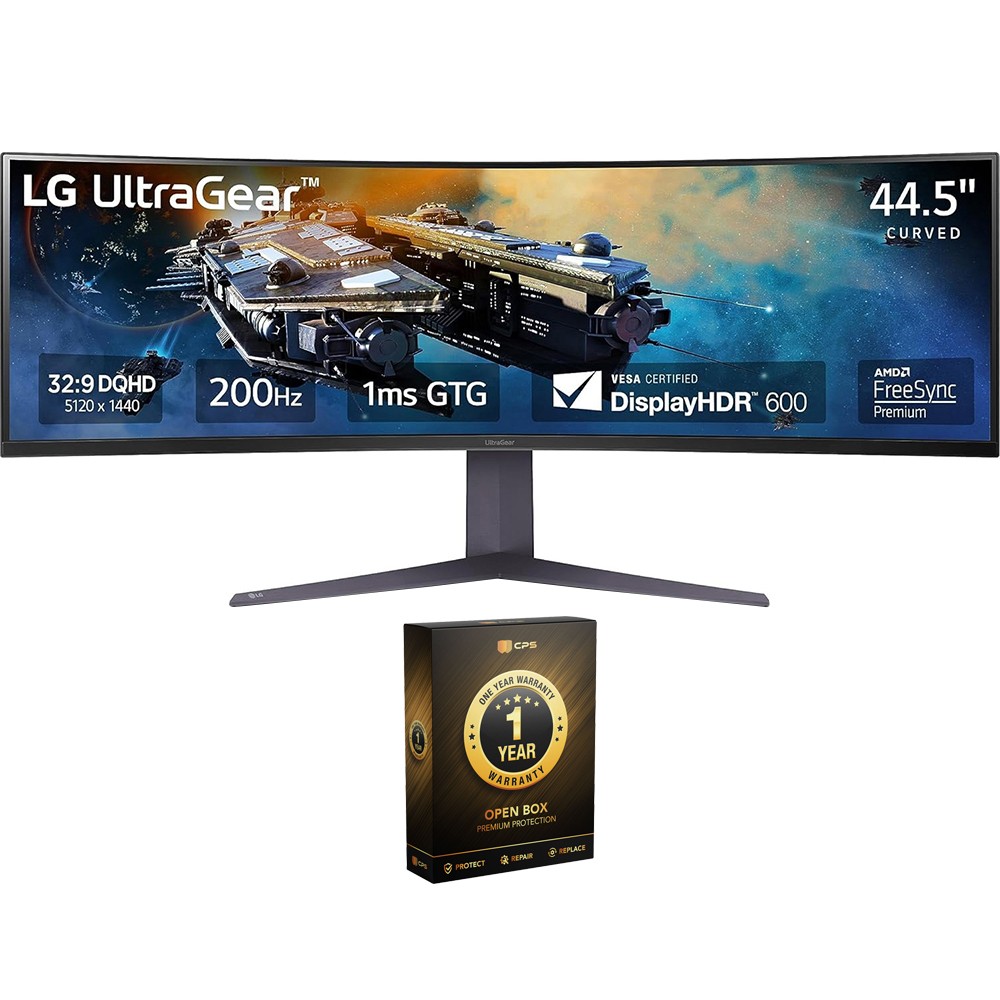 LG 45-inch Ultragear Curved Gaming Monitor (Open Box) with 1 Year Warranty