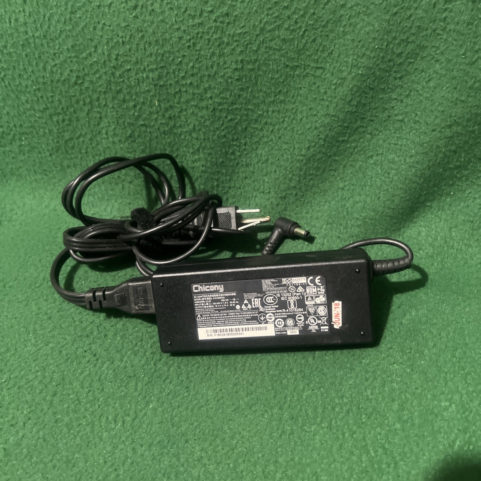 Original Chicony 4.74A 19V 90W Laptop Charger AC Power Adapter 5.5*2.5mm Tip