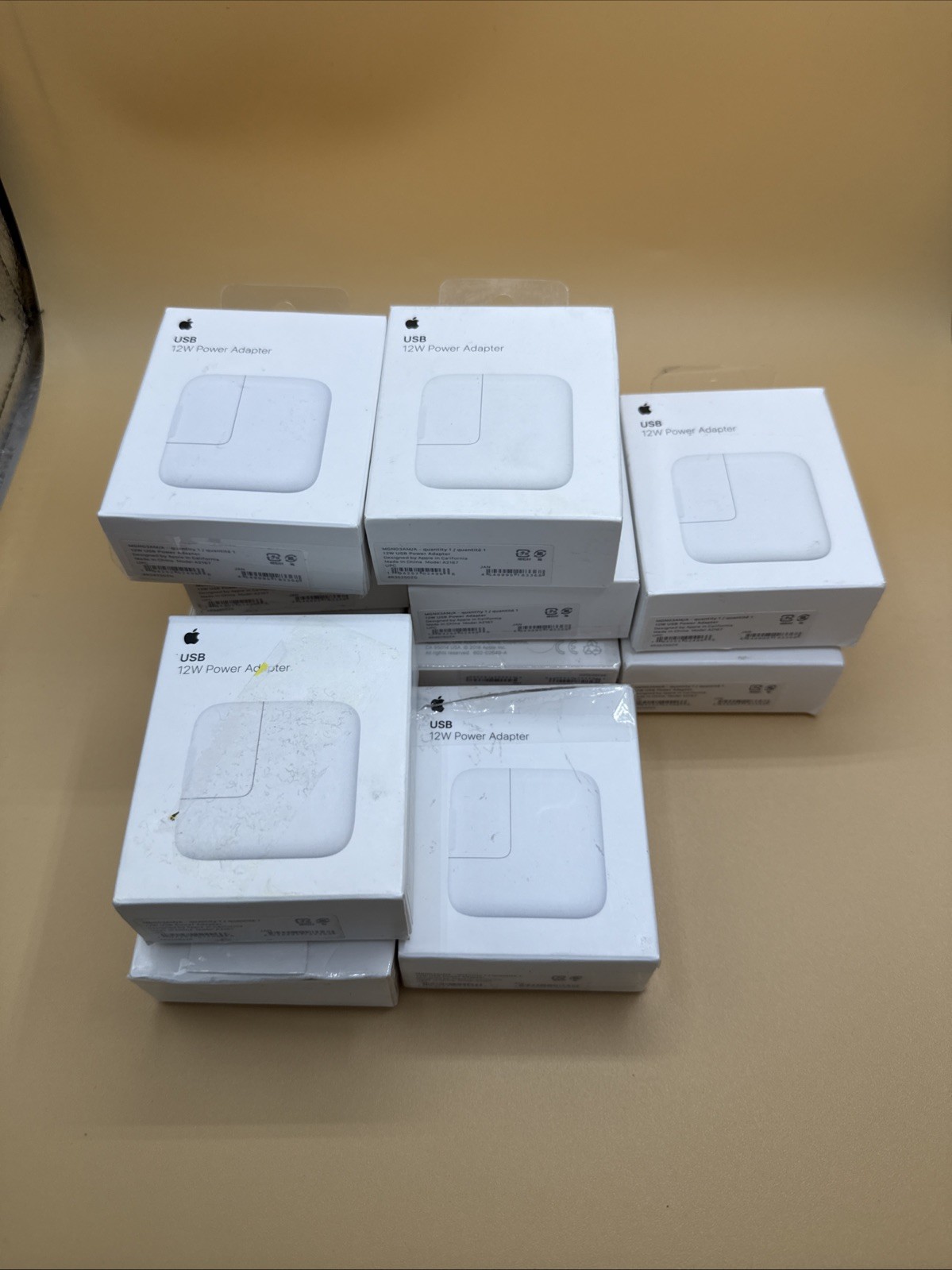 11x Genuine Apple 12W USB Power Adapter Charger Charging Blocks (MD836LL/A) -a8