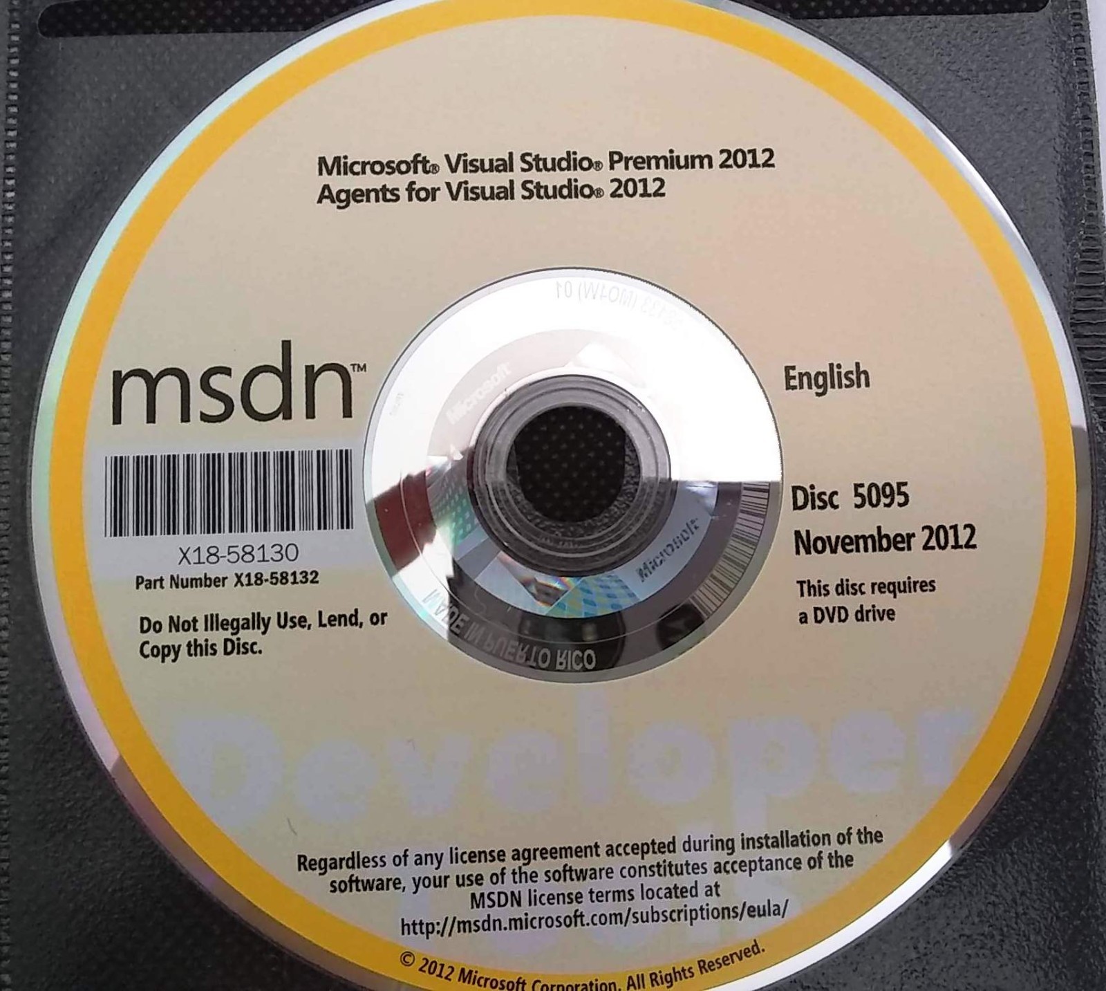 Microsoft Visual Studio Premium 2012 Full Version & Agents w/ Key & License