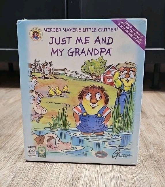 Mercer Mayer's Just Me & My Grandpa PC MAC CD kids fun filled story grandfather