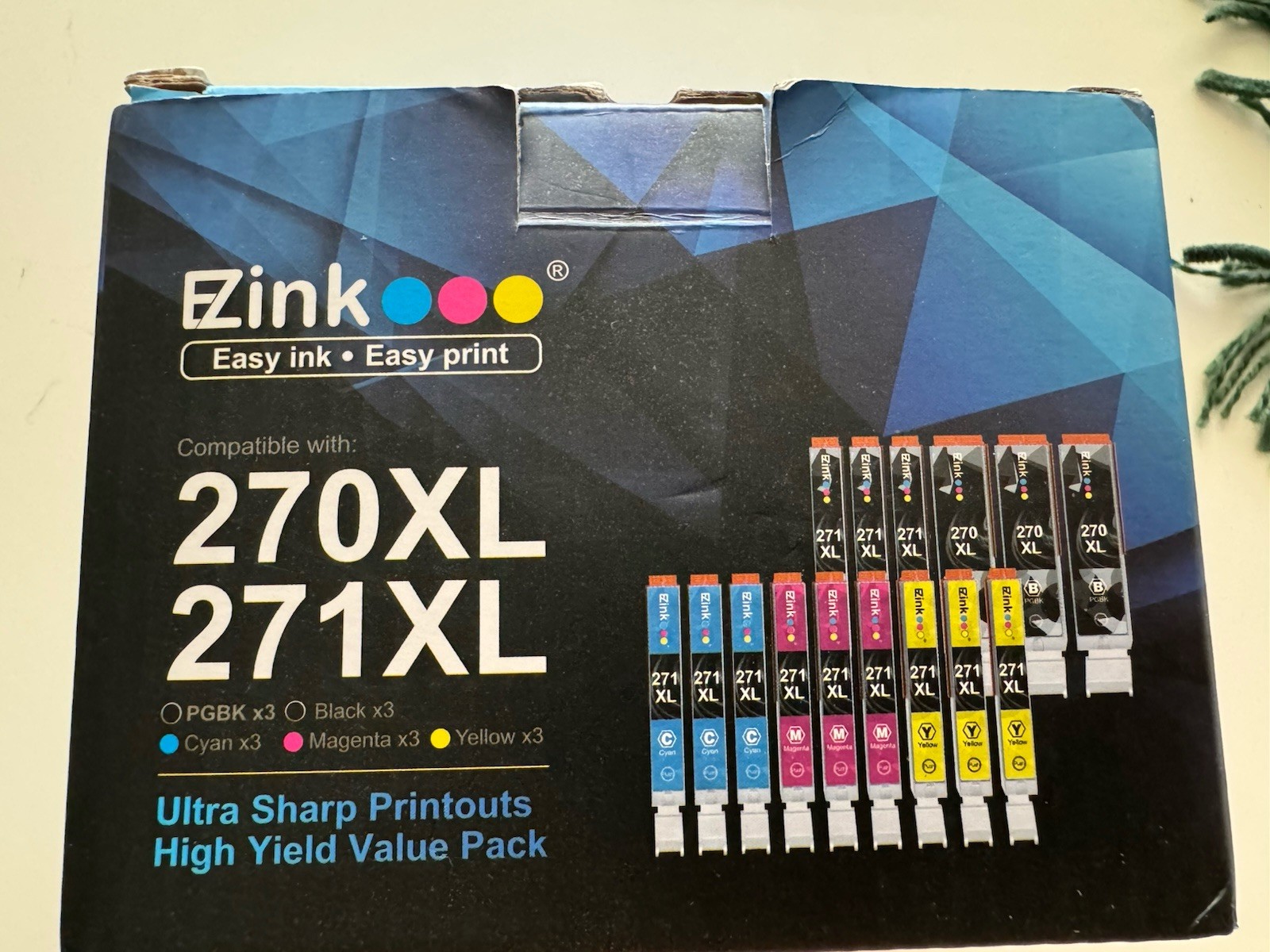 E-Z Ink 270XL/271XL Ink Cartridge Combo Pack - 11 Count, 
