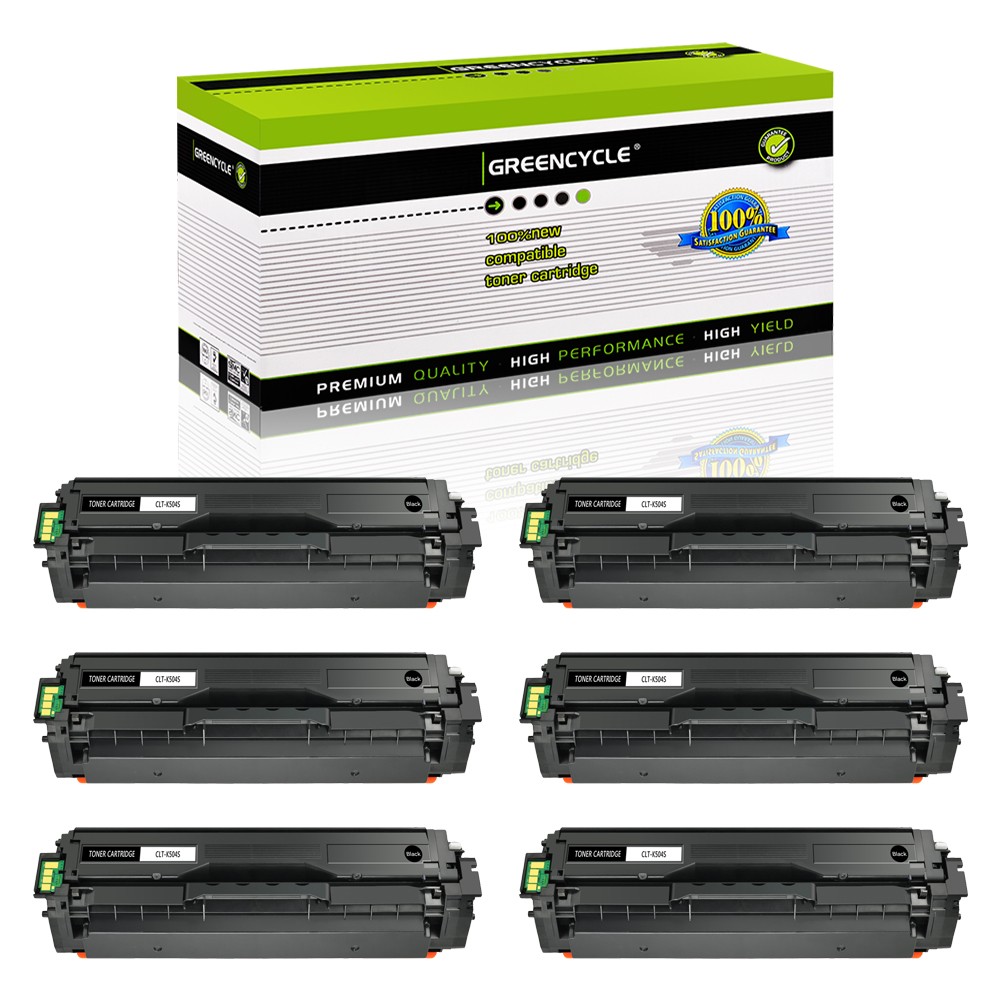 6PK CLT-K504S K504S Black Toner Fits for Samsung CLP-415N CLP-415NW 470 CLP-470N
