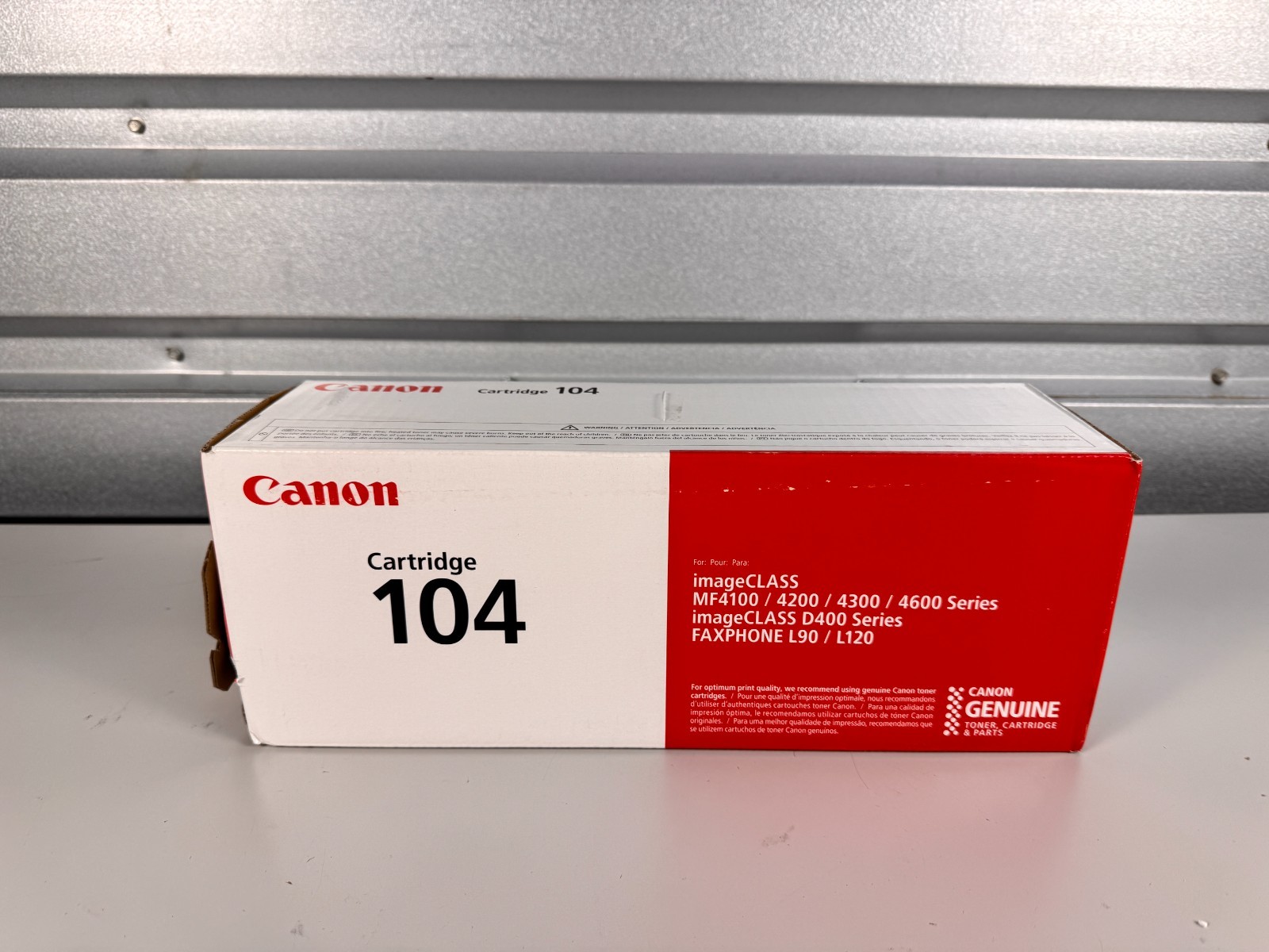 Canon 104 Toner Cartridge 0263B001 Genuine OEM Black Used Tested
