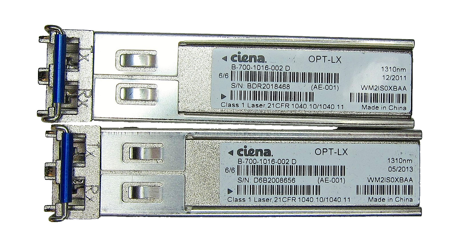 2Pcs Genuine Ciena B-700-1016-002 D OPT-LX 1310nm SFP Modules