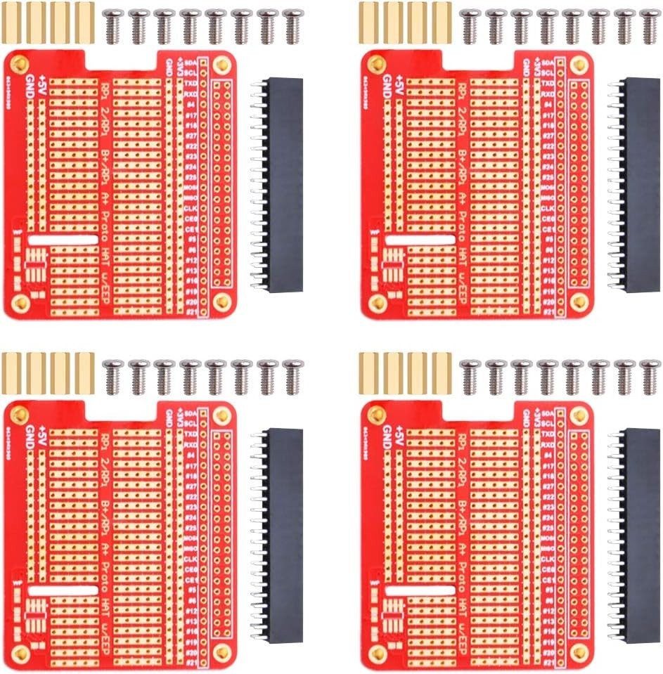 4X Prototype Breakout DIY Breadboard PCB Shield Board Kit for Raspberry Pi 4 ...