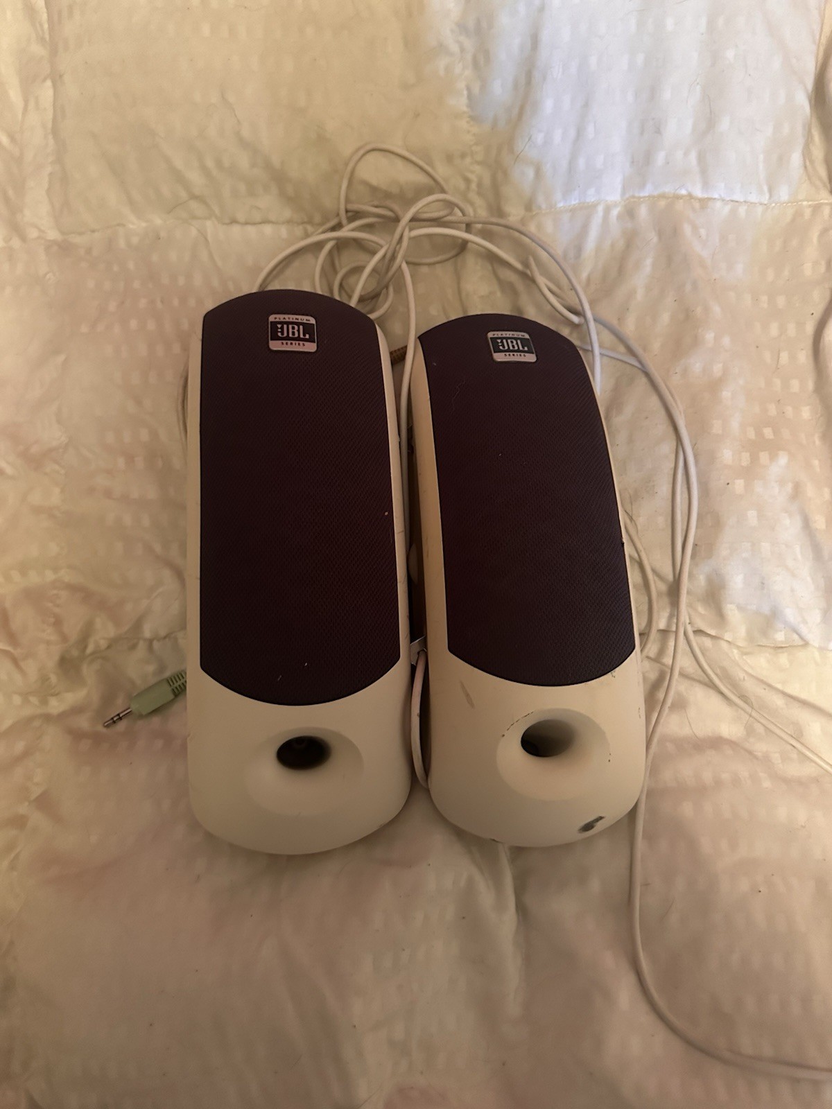 Vintage JBL Platinum Series Computer Speakers - No AC adapter.
