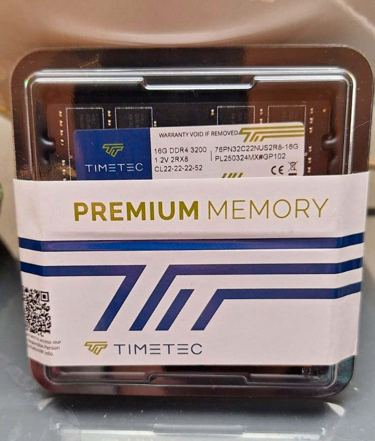 Timetec 32GB (2x16GB) DDR4 3200 288-Pin DIMM Non-ECC Unbuffered