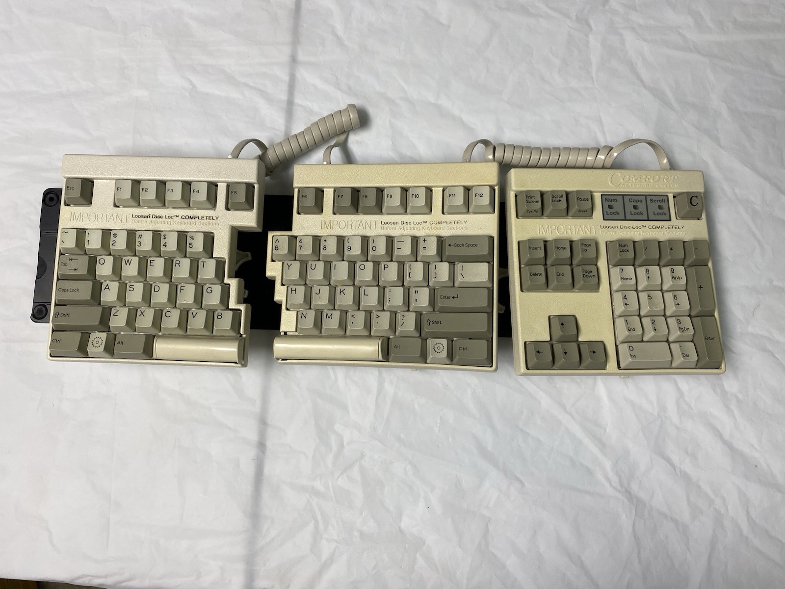 Comfort Keyboard Systems Ergonomic Split Keyboard – Adjustable 3-Module Design
