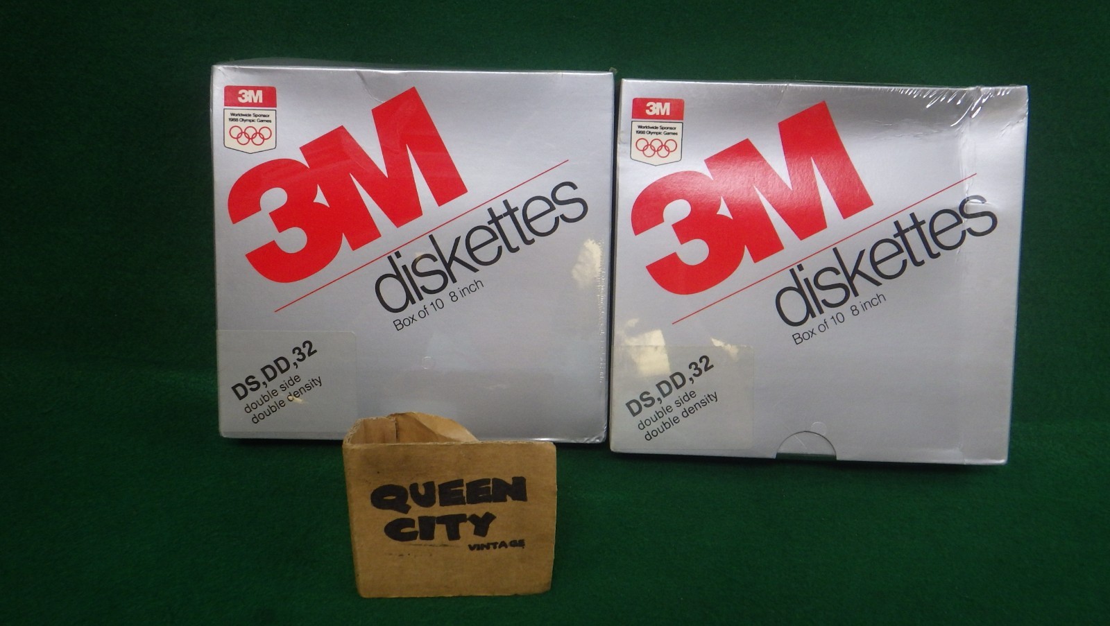 2 Packs NOS Vintage 3M 8" Diskettes DS,DD,32 1988 DC051111