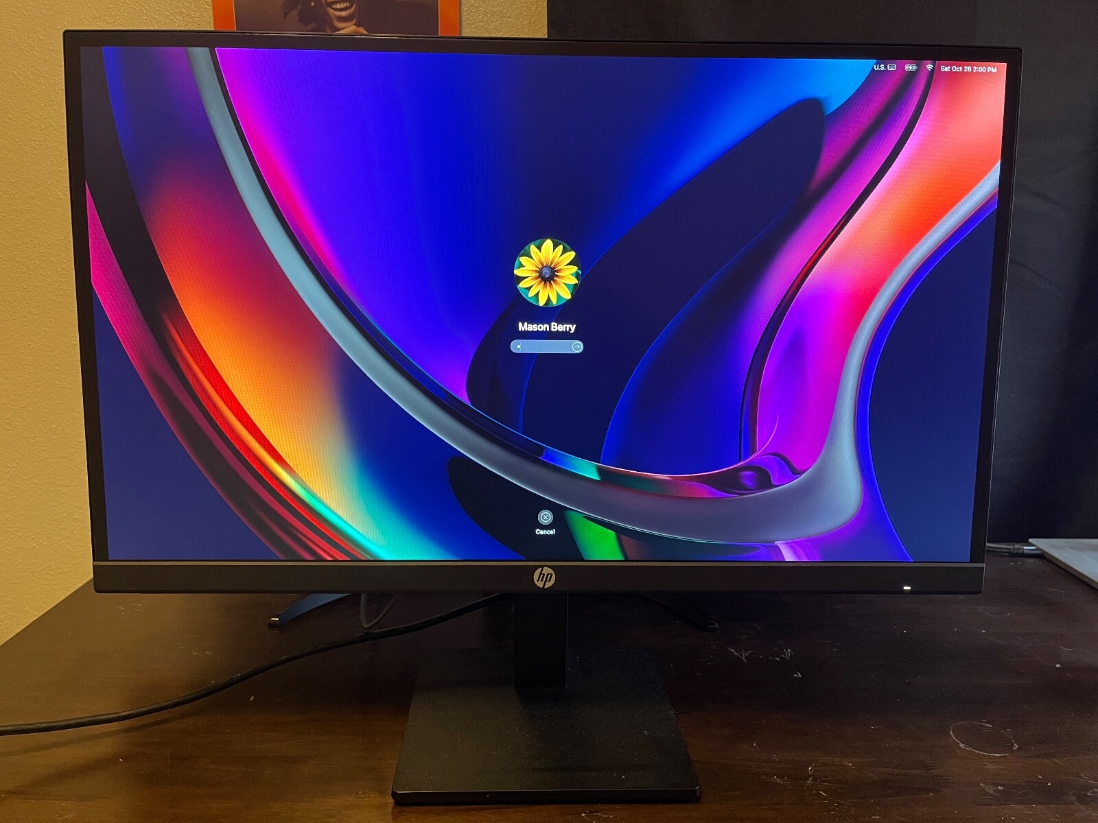 HP P27h G4 FHD Monitor 27" LCD HD Black Computer Monitor 