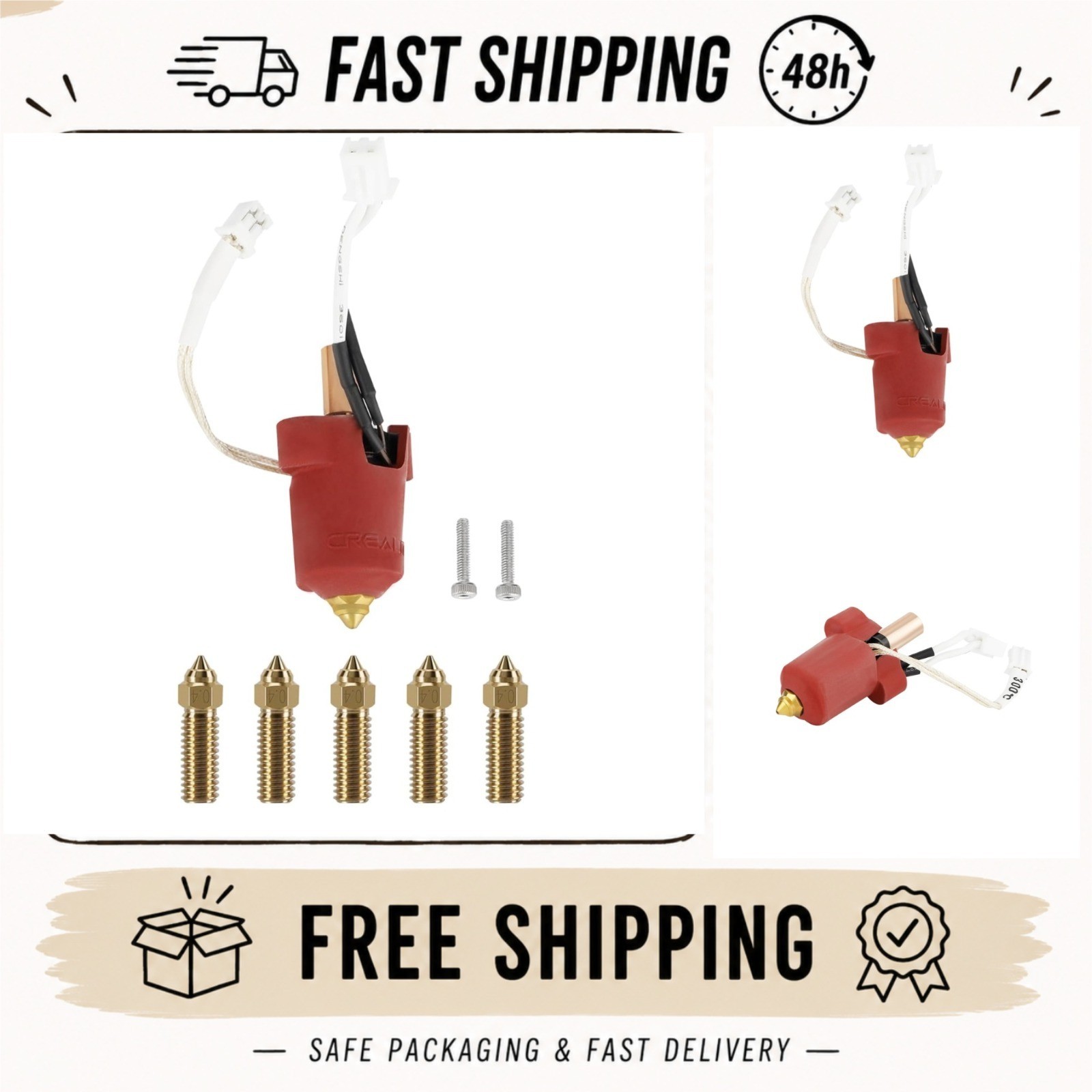 Creality Ender 3 V3 KE Ceramic Heating Block Kit - High Temp Hotend