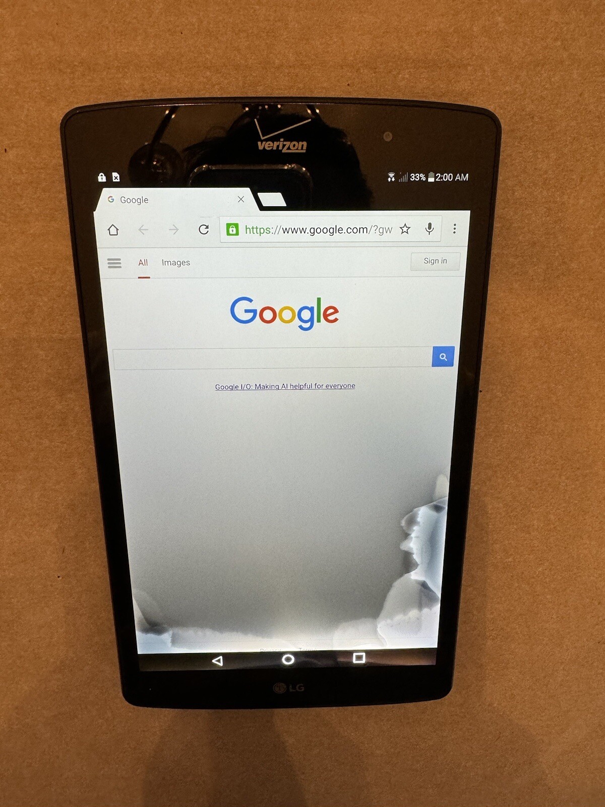 LG G PAD X VK-815 8.3" 16GB Wi-Fi + 4G (Verizon) Unlocked (Backlight spots) X25