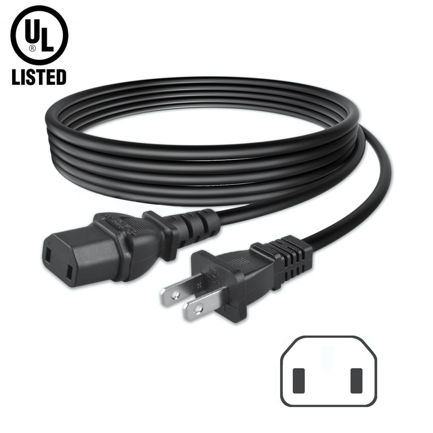UL 6ft AC Power Cord For Sony XR65A80J XR65A80CJ XR77A80J XR77A80CJ Cable Lead