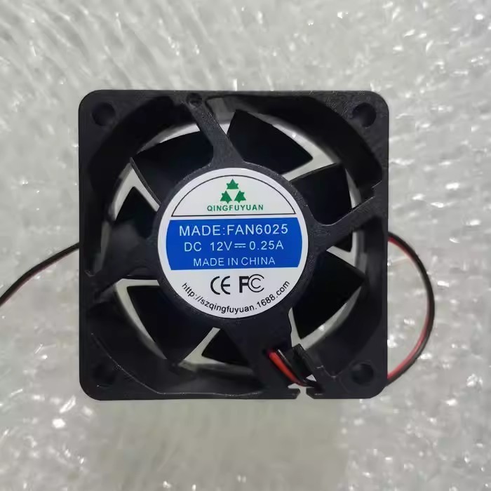 1PCS FAN6025 DC12V 0.25A 6cm Cooling Fan