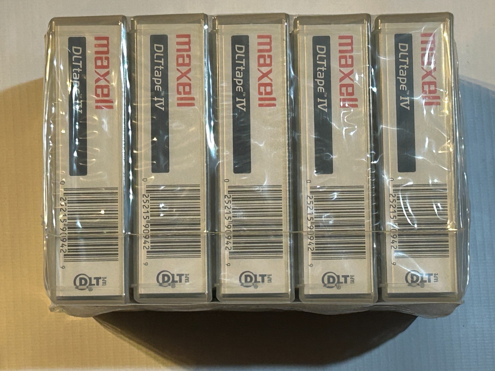 5x Maxell DLTtape IV 40GB/80GB 1/2" 557m Data Tape Cartridge NEW Sealed