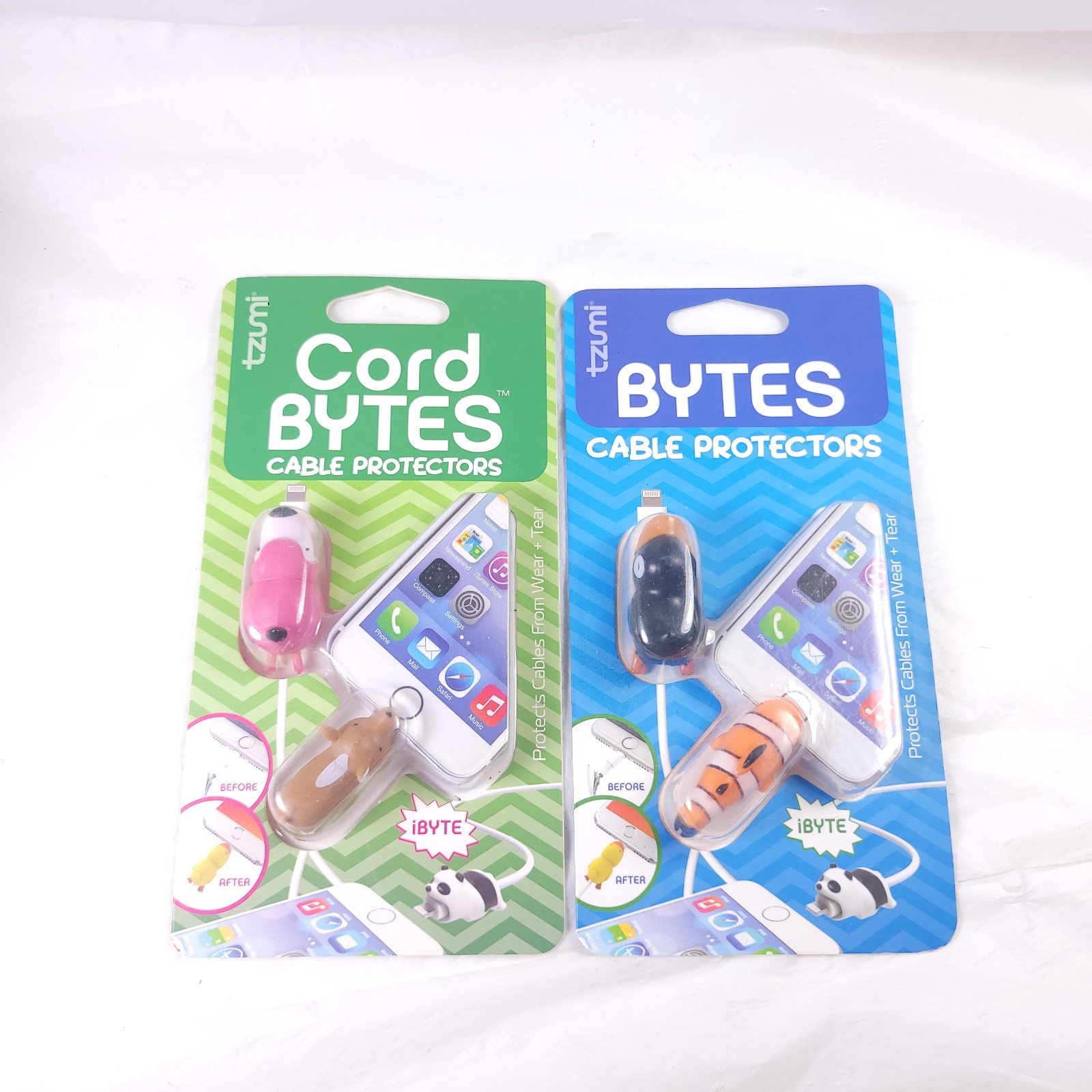 Tzumi Cord Bytes Cable Protectors Two Packs