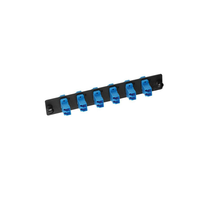 Belden AX101731 FiberExpress 6Port FX Adapter Strip LC Duplex Singlemode Black