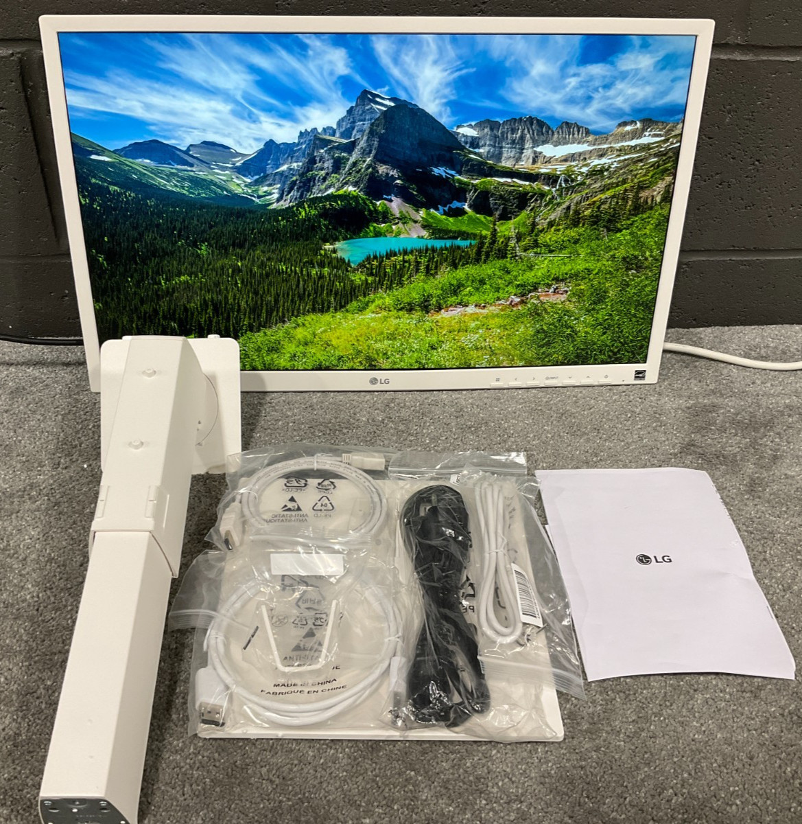 LG 23.8" LED LCD Monitor 1080p white 24BK550Y-H ✅❤️️✅❤️️✅❤️️✅❤️️