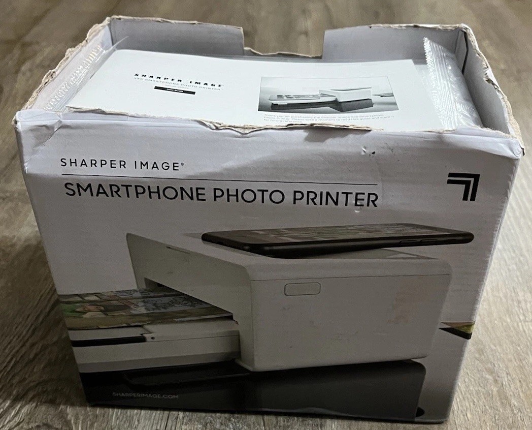 Sharper Image Smartphone Photo Printer Portable MPN 207579-01 for Smartphones